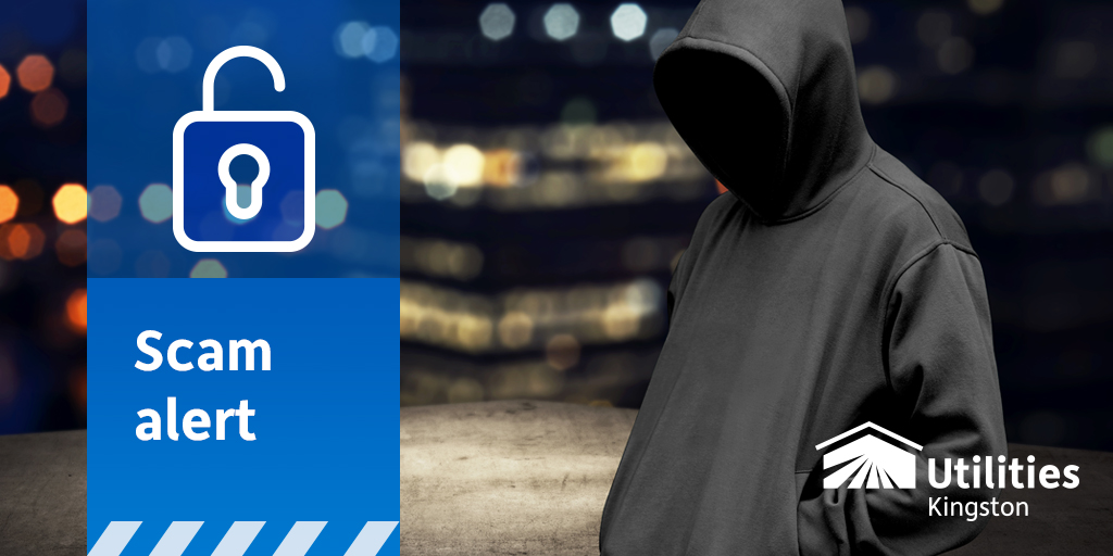 UtilitiesKngstn's tweet photo. Please share #ygk! Customers are receiving phone calls from scammers and being threatened with having their utility services disconnected, if they do not call 1-866-512-1884 to make a credit card payment. This is a scam. Here's what to do: https://t.co/XuhvVKKUh6 https://t.co/xRE3QOrsnj