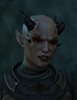 Try adding a little hair to female dremora..
You can think of her as any female dremora you like, such as Lyranth, Kixathi, or someone else. I didn't think about who she was when I was painting.
#ESO #ElderScrollsOnline #TESO #TES #ESOfam #Dremora #Daedra
