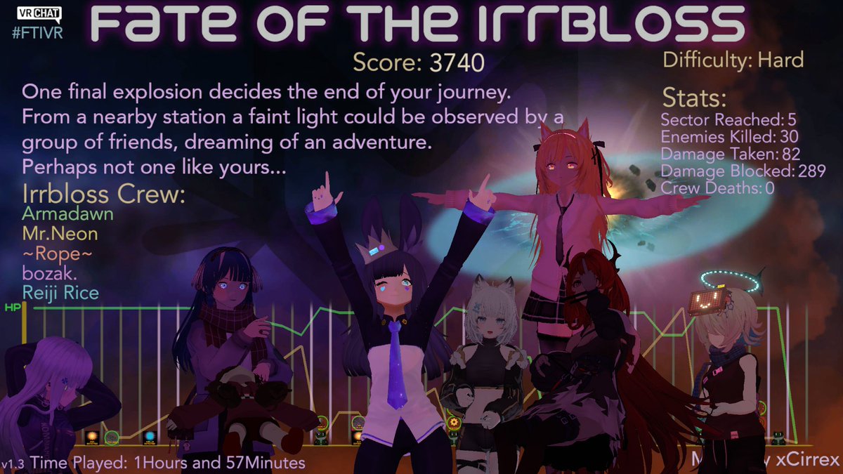 RopeVRC's tweet photo. Yet another #ftlvr run with the bois. Died halfway through the final boss cause conny railed us. Got to use the void's choir a lot though which was super based #VRChat https://t.co/Qdm9gP3SSP