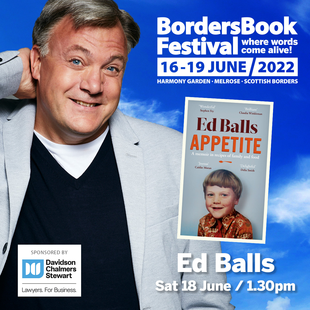 'Appetite' adds yet another dimension to the life of this former cabinet minister who proves that he can cook even better than he can dance. And Ed might also have one or two comments about parties, and not only the catering... TKS: ctzn.tk/edballs