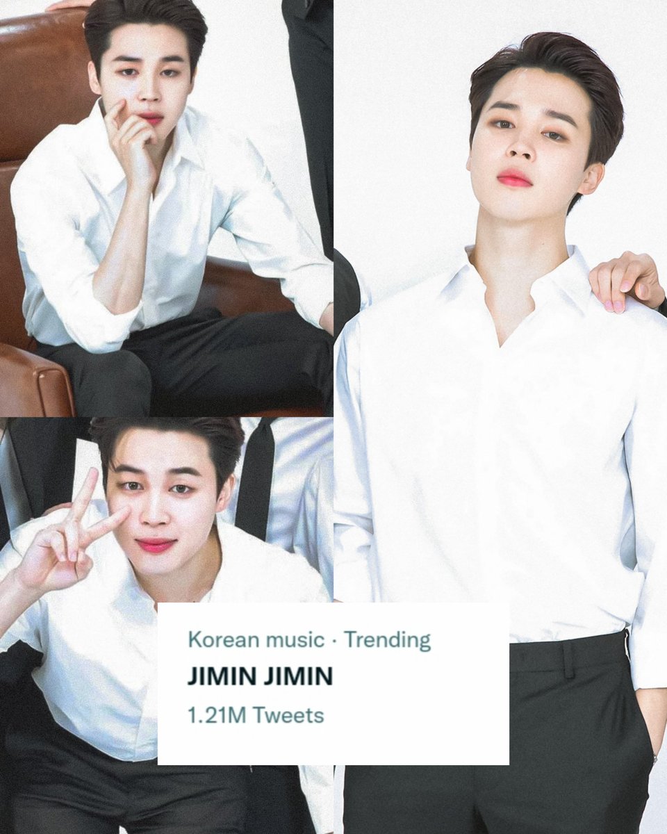 "JIMIN JIMIN" has now crossed 1.21M mentions on twitter 🔥