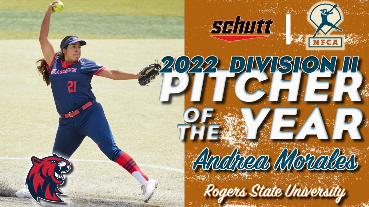 🚨 AWARDS ALERT: Congratulations to the 2022 @schuttsports / NFCA Division II Pitcher of the Year, @rsusoftball's Andrea Morales! 🥎 🔗 nfca.org/divnews/ncaa2/…