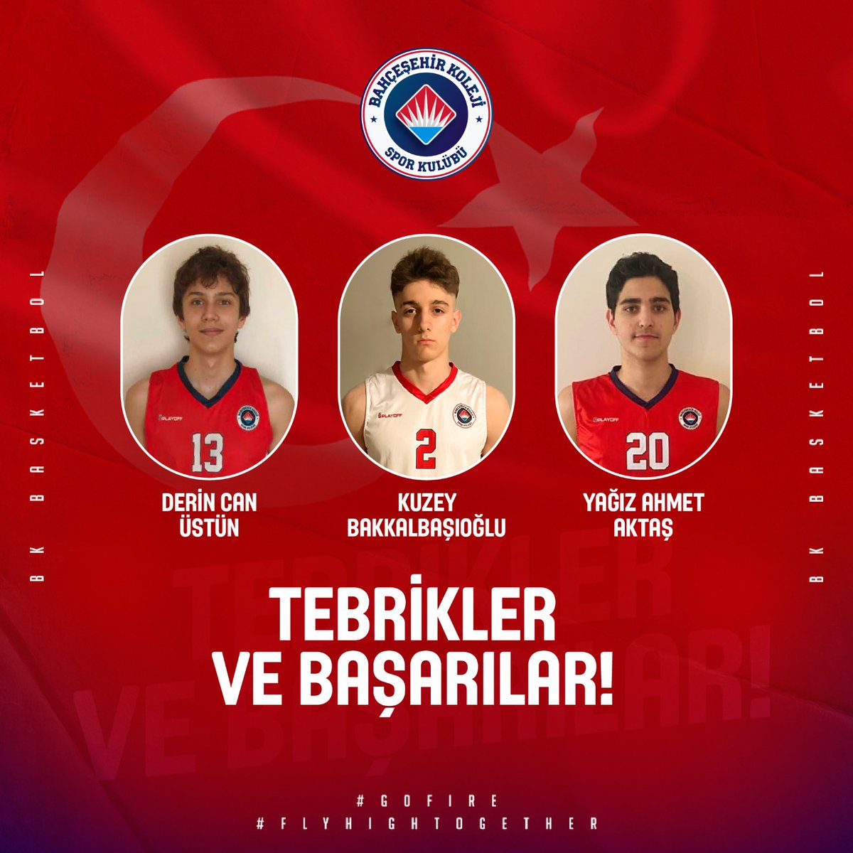 🇹🇷 Genç oyuncularımız Derin Can Üstün, Kuzey Bakkalbaşıoğlu ve Yağız Ahmet Aktaş; 8-14 Haziran tarihlerinde kampa girecek olan U16 Milli Takımımıza davet almıştır.

👏🏻 Oyuncularımızı tebrik eder, kendilerine milli formayla başarılar dileriz!