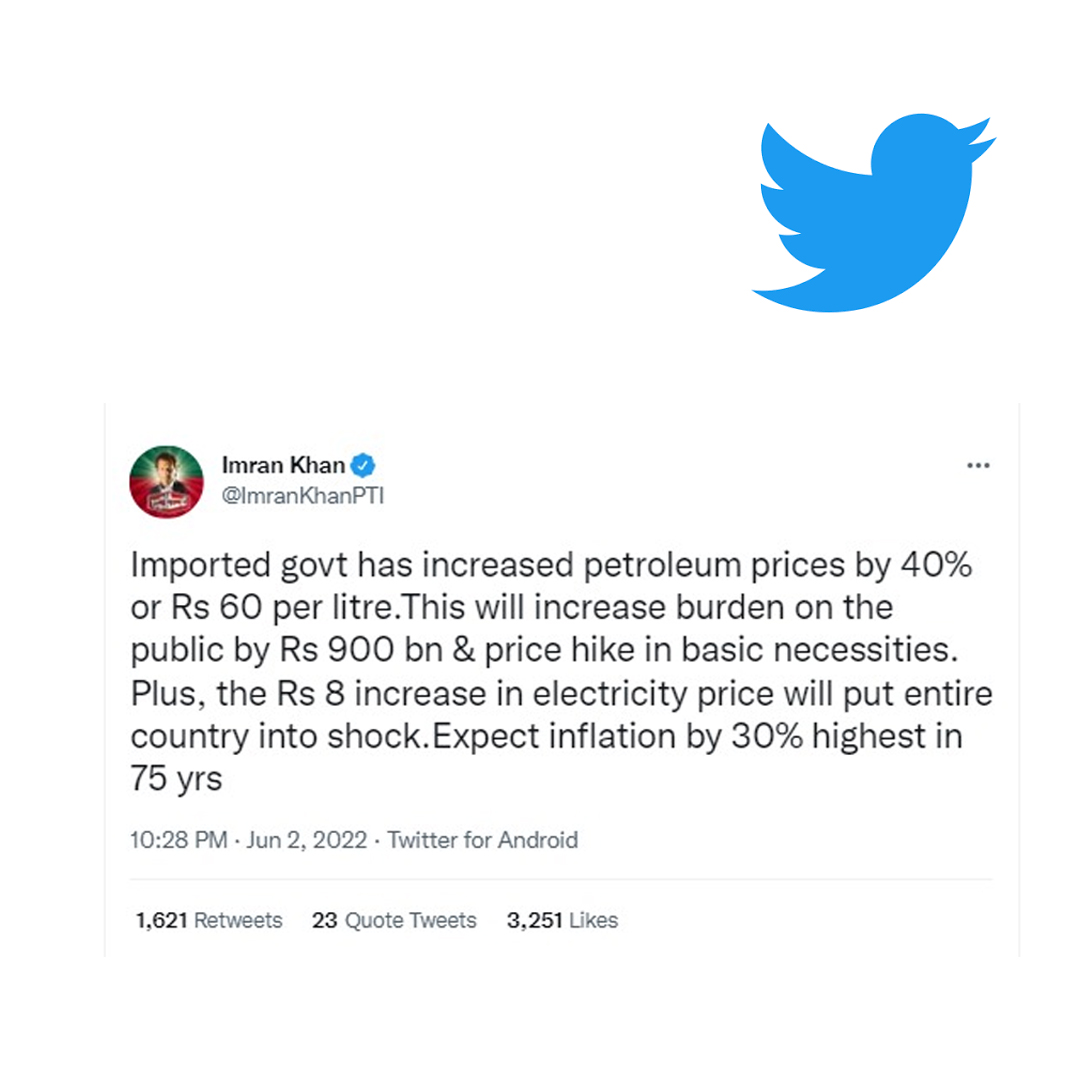 DialoguePak's tweet photo. “The imported government has caused 30% highest inflation in 75 years,” Imran Khan
@ImranKhanPTI @MiftahIsmail @PTIofficial @pmln_org @MaryamNSharif @CMShehbaz
#DialoguePakistan #Government #Highestinflation #Petrol #Rs30 #Rs60 https://t.co/hapqYG8T4D