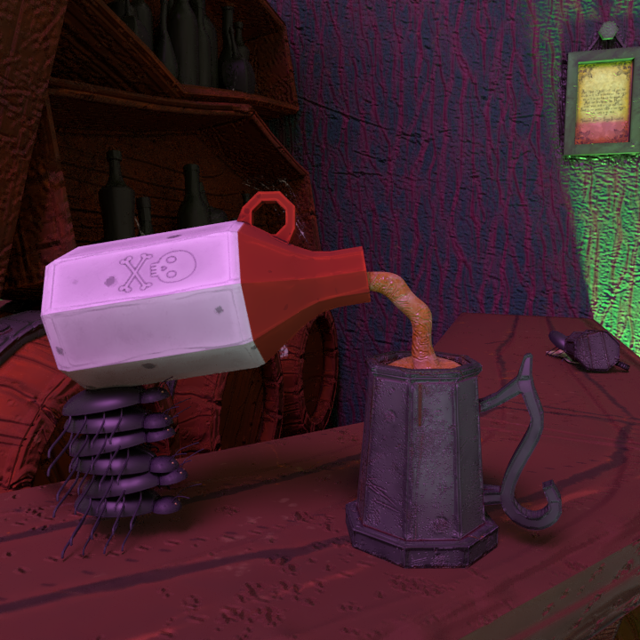 MacarenaC09's tweet photo. I made a diorama of the bar in the Corpse Bride, one of my favorite movies.
I hope you like it!

You're welcome to explore it here:
https://t.co/gVqZWX0dMc

#3d #diorama #timburton #stylized #stylizedart #render #bar #corpsebride #maya #vray #texture #model #3dmodeling #3dart https://t.co/OcMEP43iA1