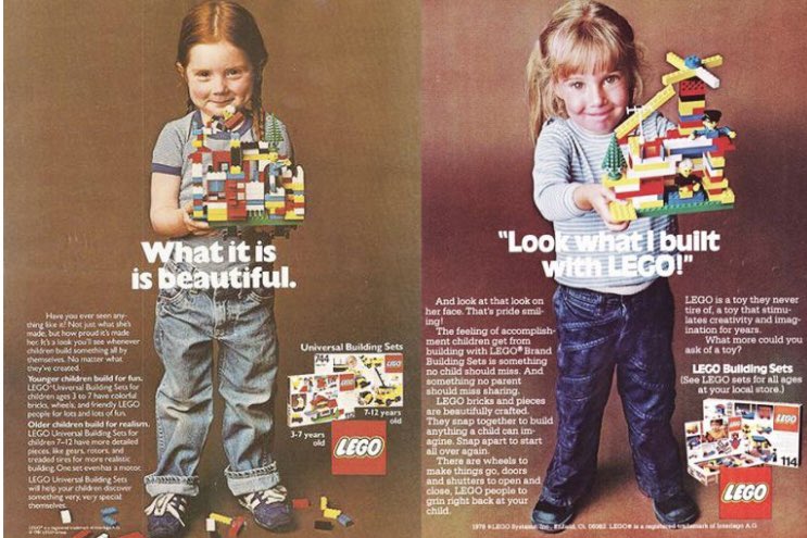<a href="/LEGO_Group/">LEGO</a> Lego once knew that girls could wear what they like, build what they like, and still be girls.