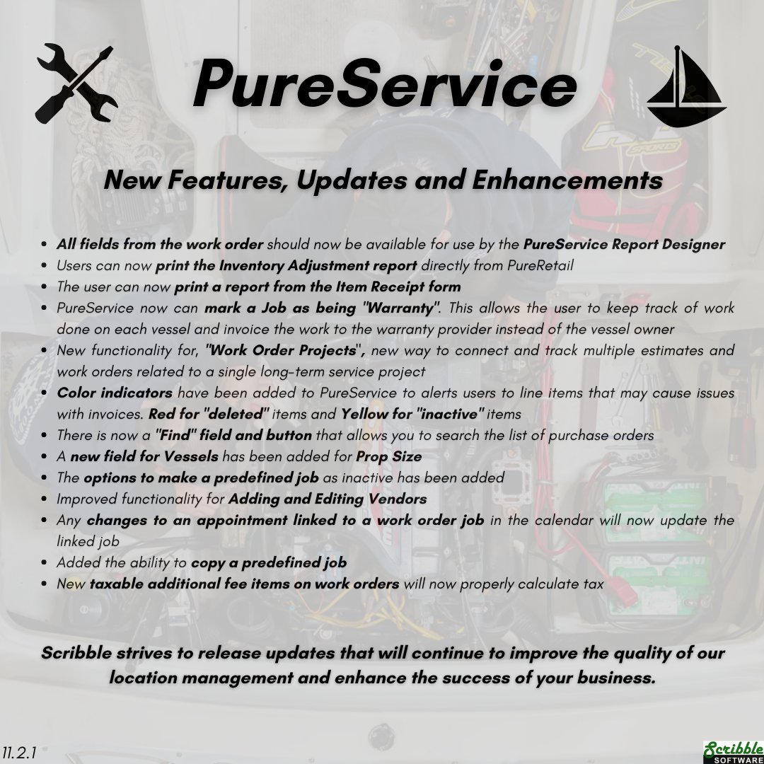 marinasoftware's tweet photo. Check out the new feature of 𝑷𝒖𝒓𝒆𝑺𝒆𝒓𝒗𝒊𝒄𝒆 in the new 11.2.1 update!

#MarinaManagement #MarinaSoftware #Marinas #Boaters #PureService https://t.co/inlbdETJmX