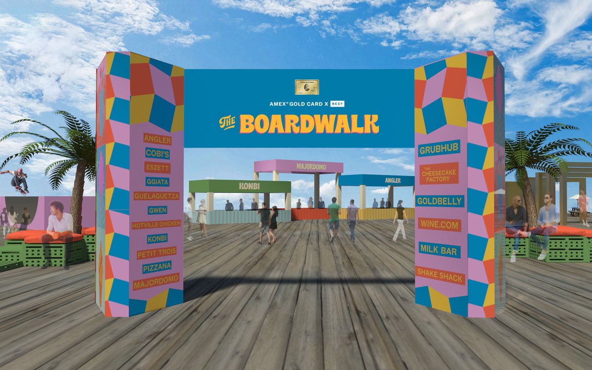 The American Express Gold Card x @resy Present: The Boardwalk will take over Los Angeles’s famed Santa Monica Pier on July 9 for a special dining event featuring reimagined boardwalk food and games on the waterfront. Read more: amex.co/3N6mQ5r