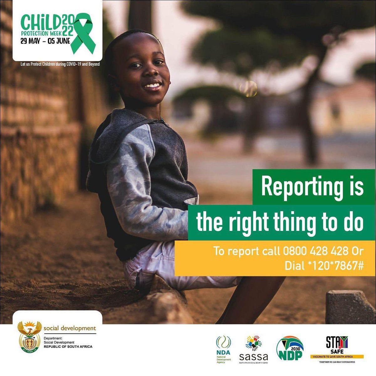 The_DSD's tweet image. It is up to all sectors of society to partner with the government to create safer communities and protect victims of child abuse.
#ChildProtectionWeek2022 #beyondteenpregnancy #childprotection365
