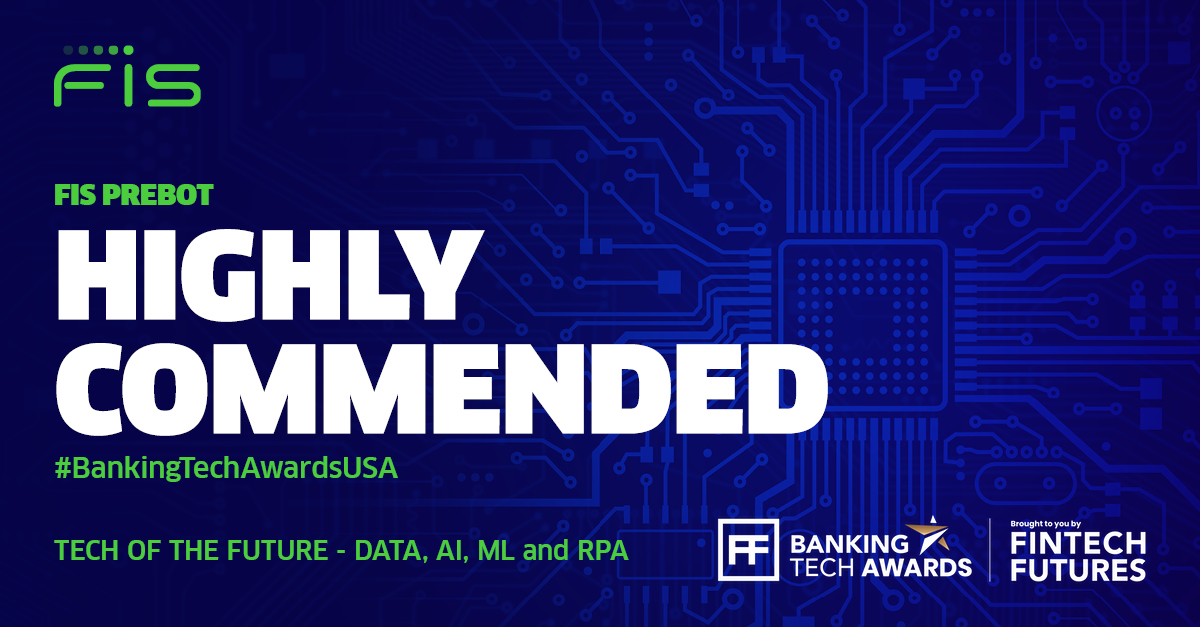 FISGlobal's tweet photo. We are honored to have our banking RPA solution, FIS PREBOT, named as highly commended at the 2022 Banking Tech Awards USA! Thank you, @FinTech_Futures!

#roboticprocessautomation #RPA #FIS #BuiltforBold #BankingTechAwardsUSA 

For more on our solutions: https://t.co/ERZprj7cjn https://t.co/62w3XVGiGT