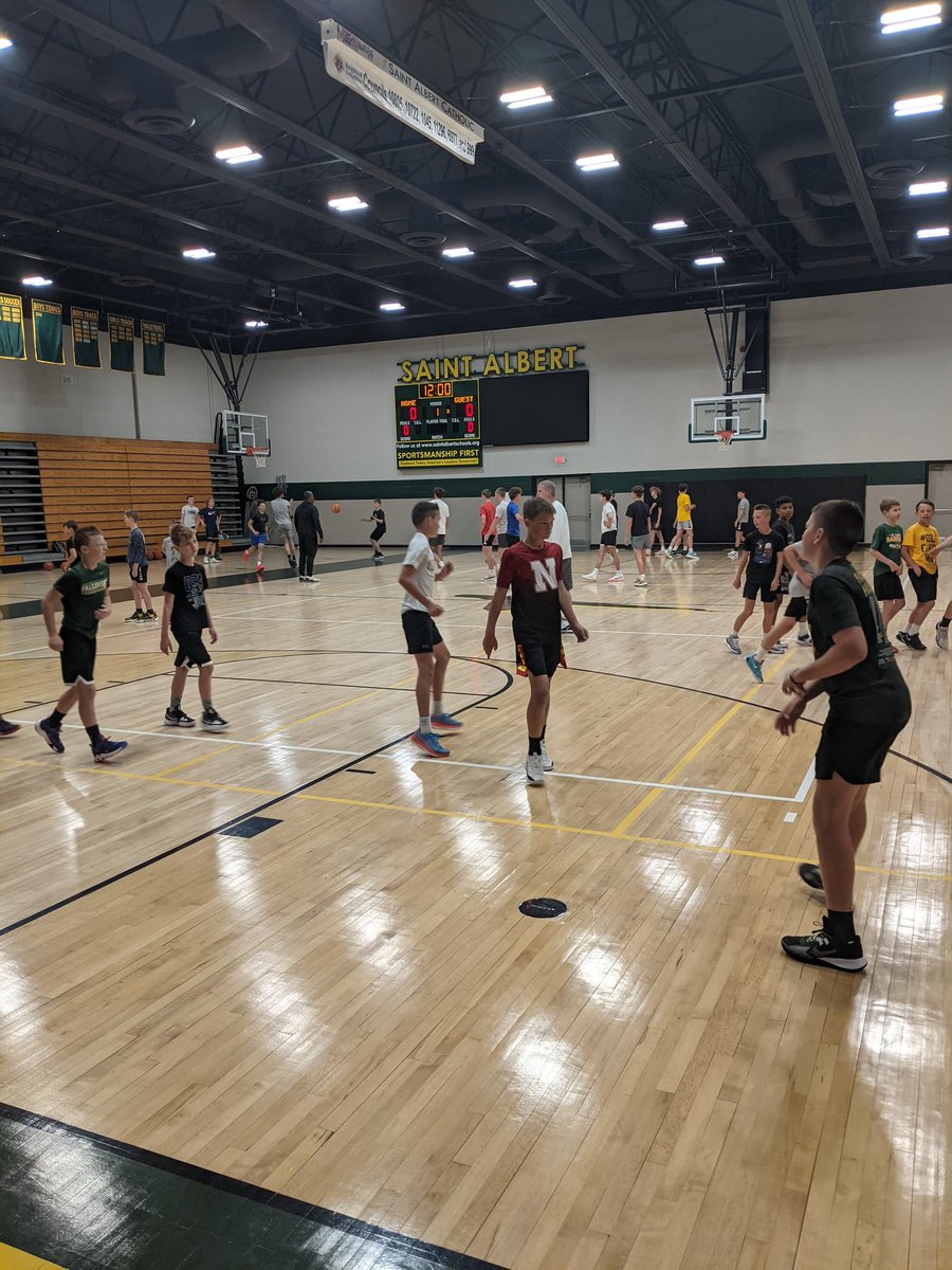 Over 50 athletes at our first Falcon Basketball Academy! Great turnout! This is where it starts.