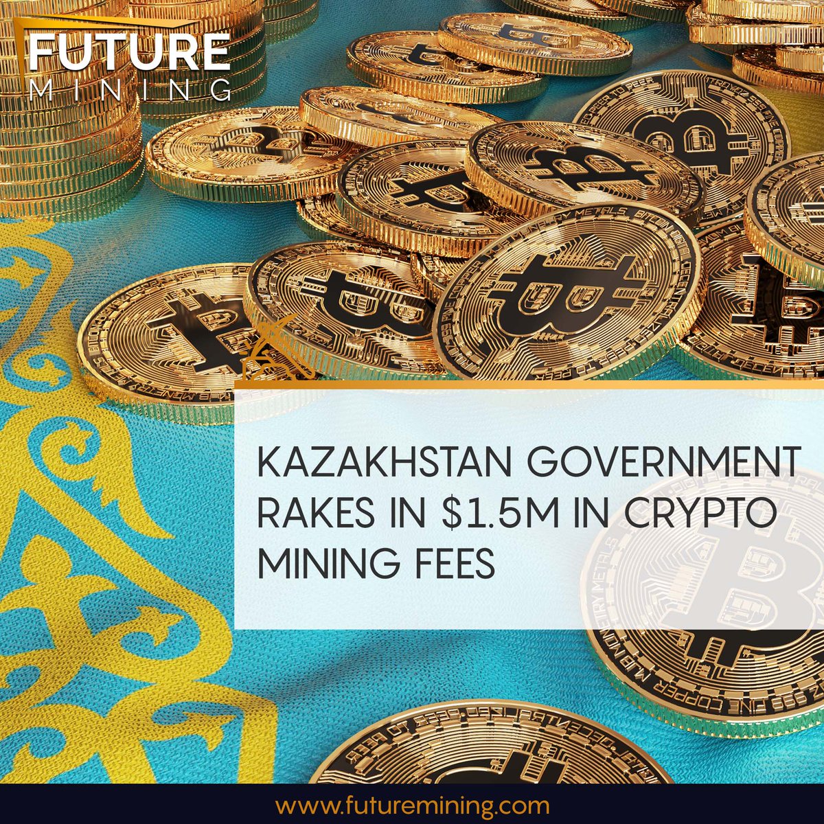 FutureMiningEN's tweet photo. ⛏#Kazakhstan is one of the world’s largest countries by $BTC mining hash rate
 
◾ 652 million tenge in fees from crypto #mining was added to Kazakhstan’s budget in Q1 2022.
 
#miner #crypto #cryptocurrency #ethereum #bitcoin #blockchain #futuremining https://t.co/vPTR8CxDCn