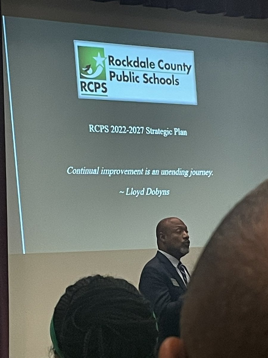 DrSDollar's tweet photo. At the Rockdale County School leadership summit and @toatts shared a great quote!!!#continuousimprovement #mathislit https://t.co/yVSnrEfawN