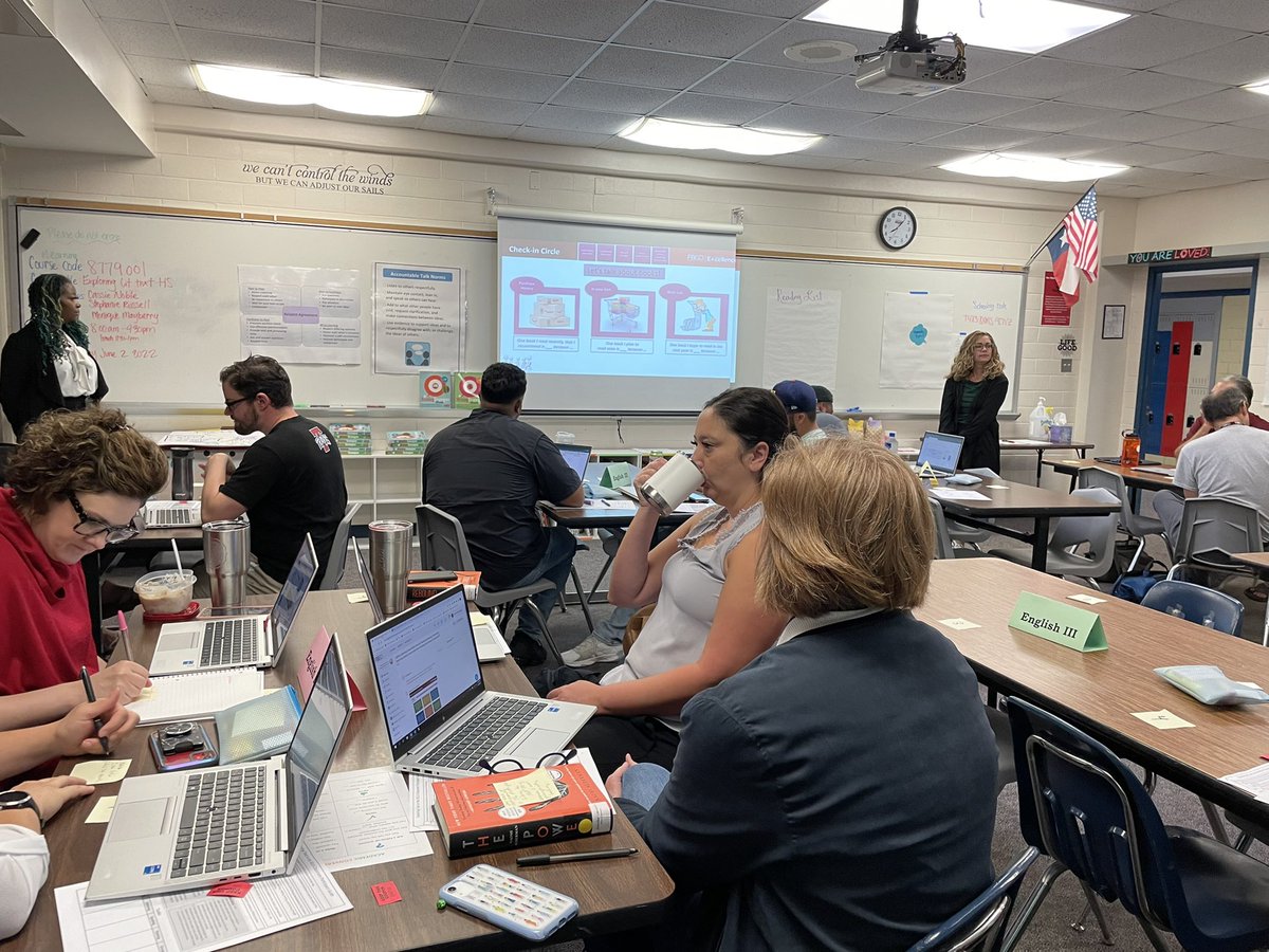 First day of summer professional learning! Secondary ELA and Social Studies teachers. #fbisdLearns