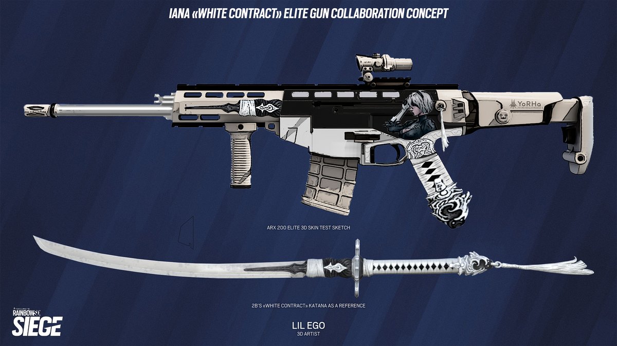 Weapon from Iana’s 2B Elite skin concept bundle by @Lil__Ego — this is just the beginning, we have more concepts on their way