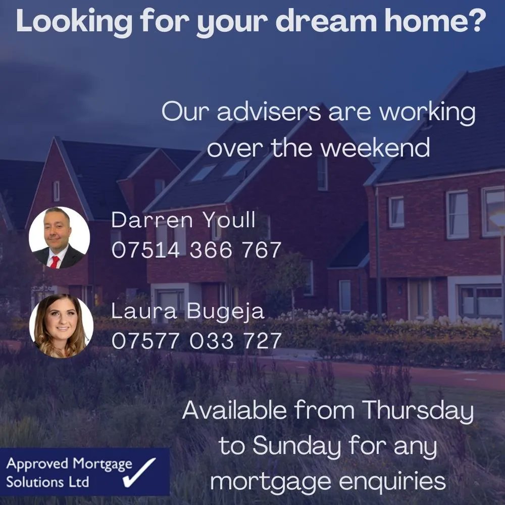 We hope everyone has a lovely bank holiday weekend!

If you're looking for any mortgage advice this weekend, we have advisers available to contact📞