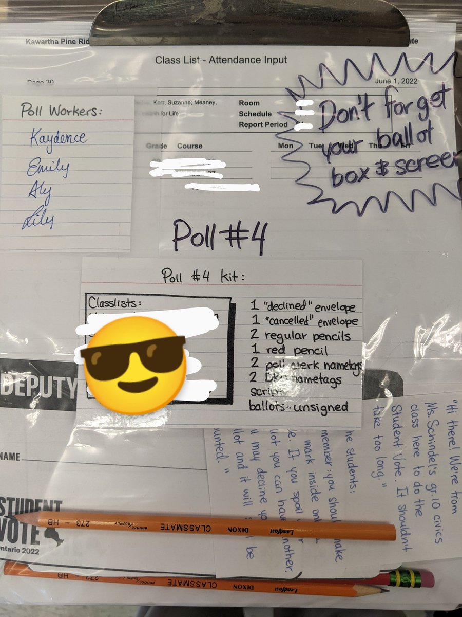 MsSchindel2017's tweet photo. Just a glimpse of our superstar poll workers in today's #StudentVoteON @CCIwolves #FutureVoters @CIVIX_Canada https://t.co/FPrkfnoFH9