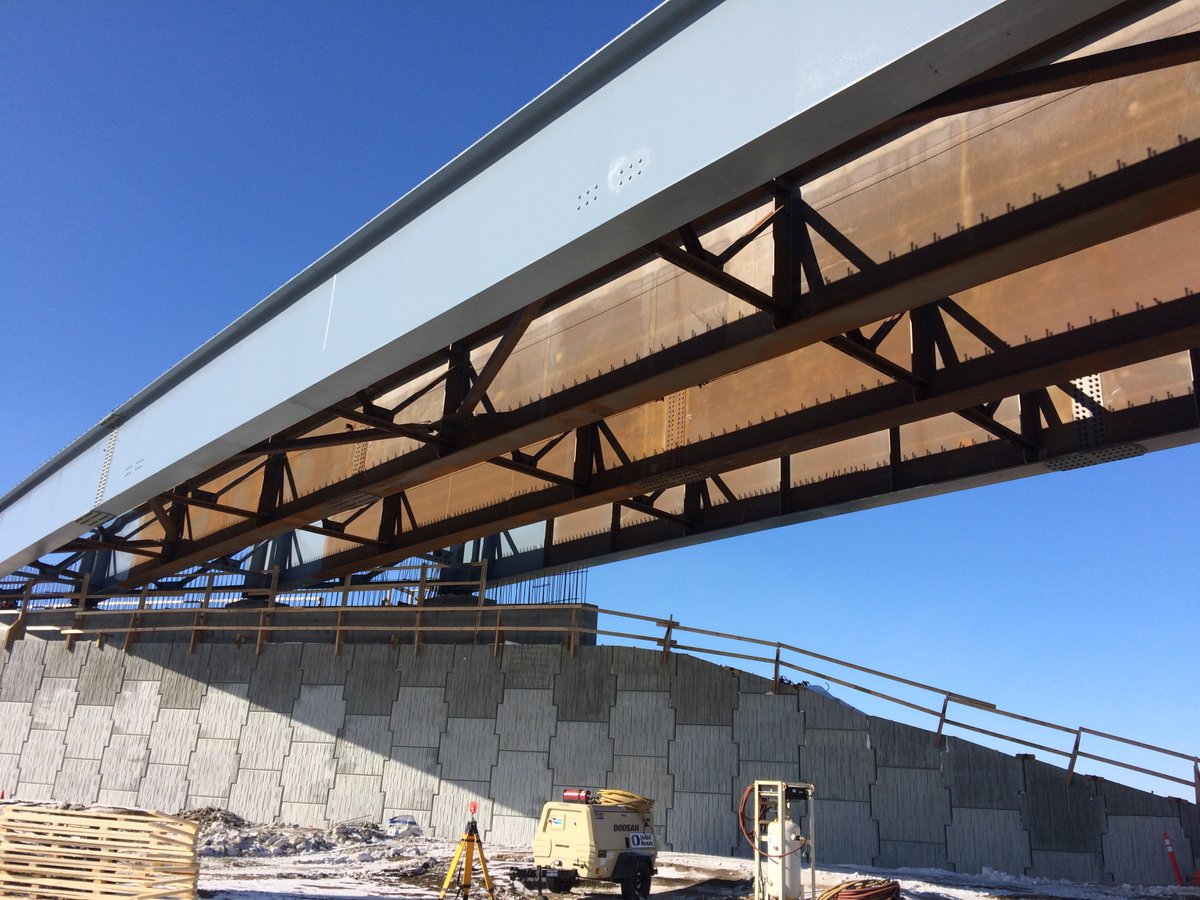 reginabypass's tweet photo. #TBT Here is a look back to 2017 as we were building the Tower Road bridge. #oneprojectoneteam #highway #reginabypass @VINCIConcess @CarmacksLtd @FraserStrategy @GrahamBuilds @ParsonsCorp @SKGovHwyHotline https://t.co/mPhcirmZZA
