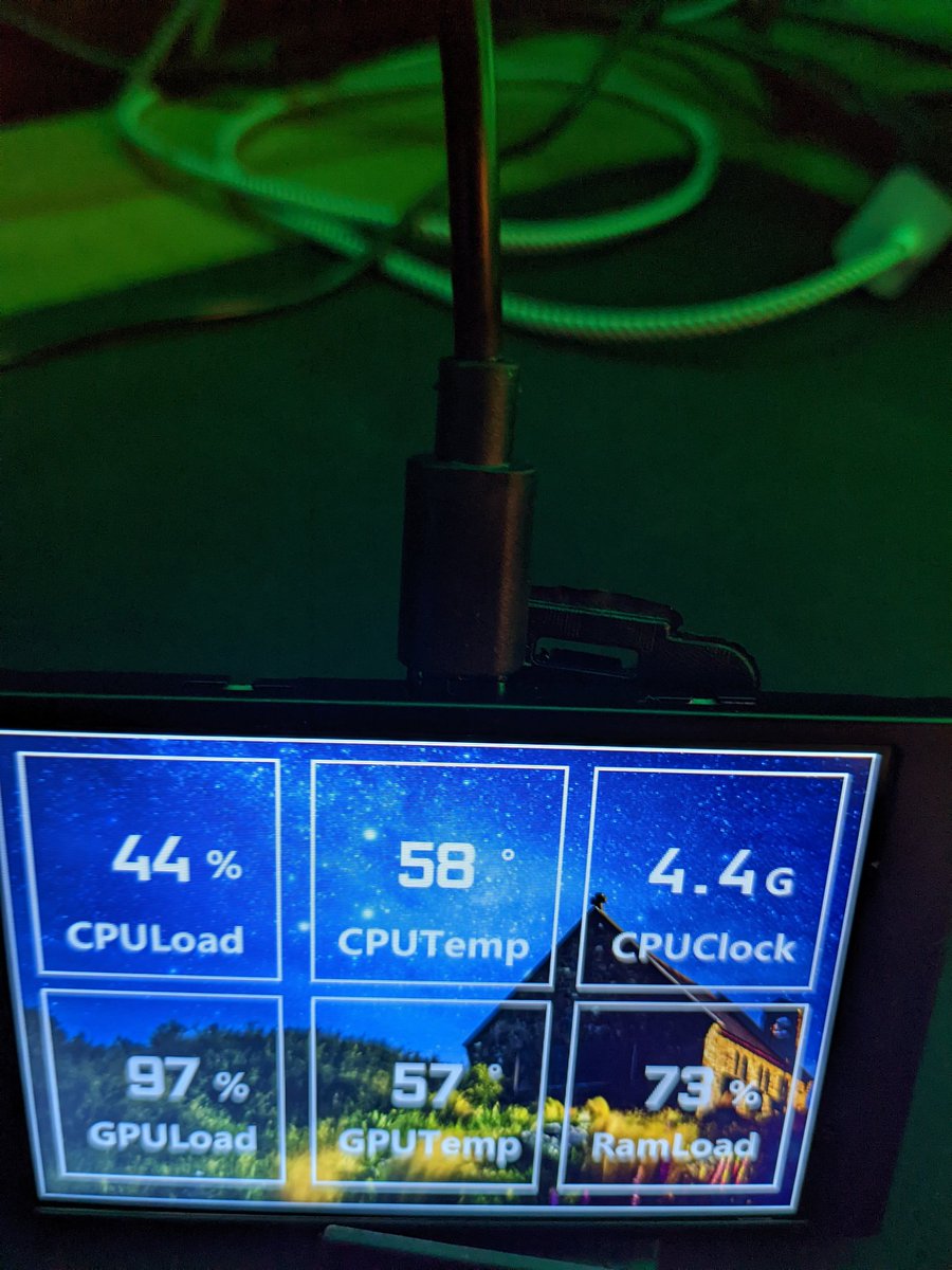 Robitrice's tweet image. I'm no expert but I think these numbers are not too shabby.  I was just more glad I found software for this screen that worked.

#pc #pcmonitoring #gaming #ryzen