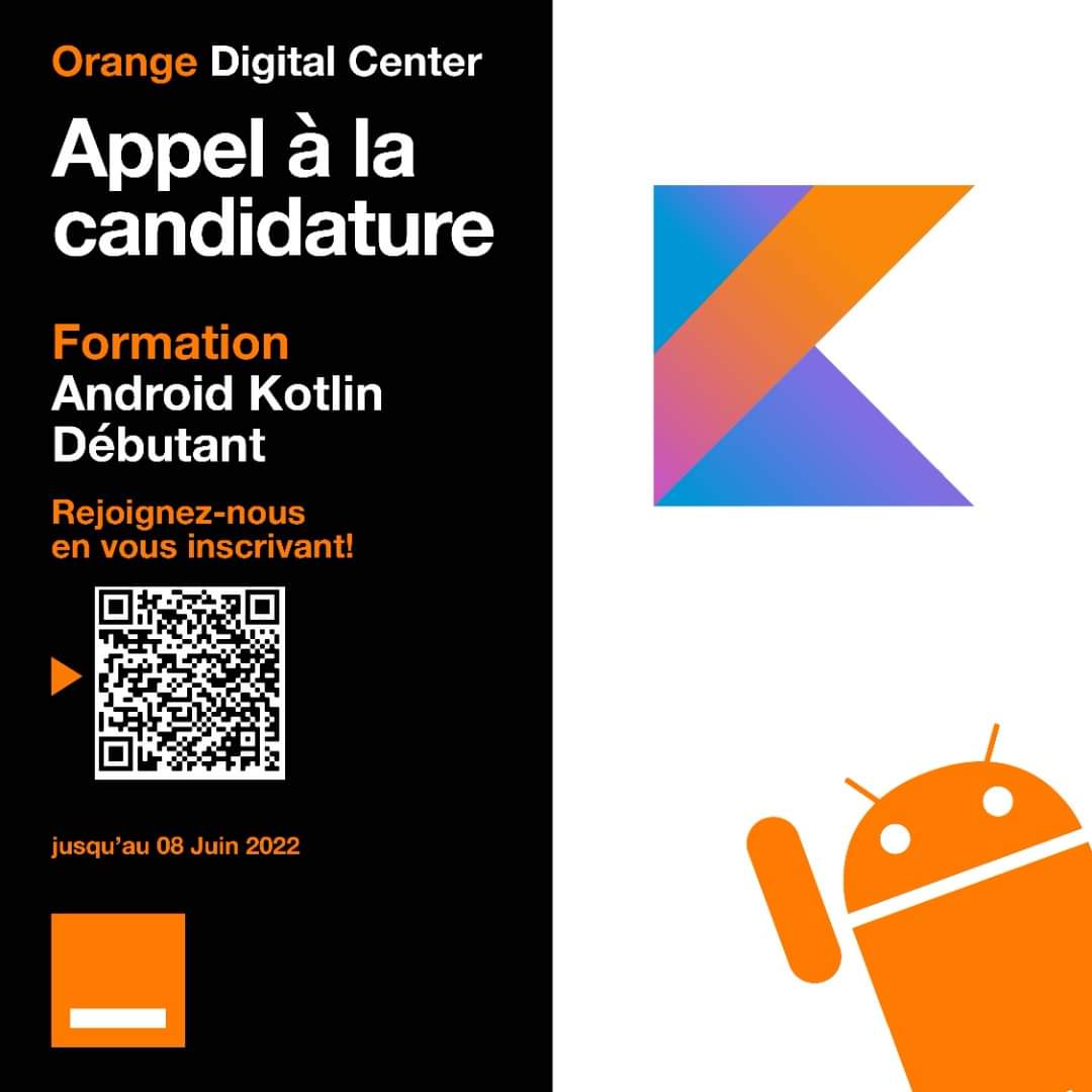 ExpertShabazz's tweet image. Amoureux du numérique et des nouvelles technologies, ceci vous concerne !
Rejoignez-nous dès maintenant en vous inscrivant jusqu’au 08 juin 2022 pour une formation sur #AndroidKotlin.
Inscrivez-vous : orangedigitalcenters.com/country/cd/tra…
#Formation_gratuite
#ODC
@Orange__RDC @FondationOrange
