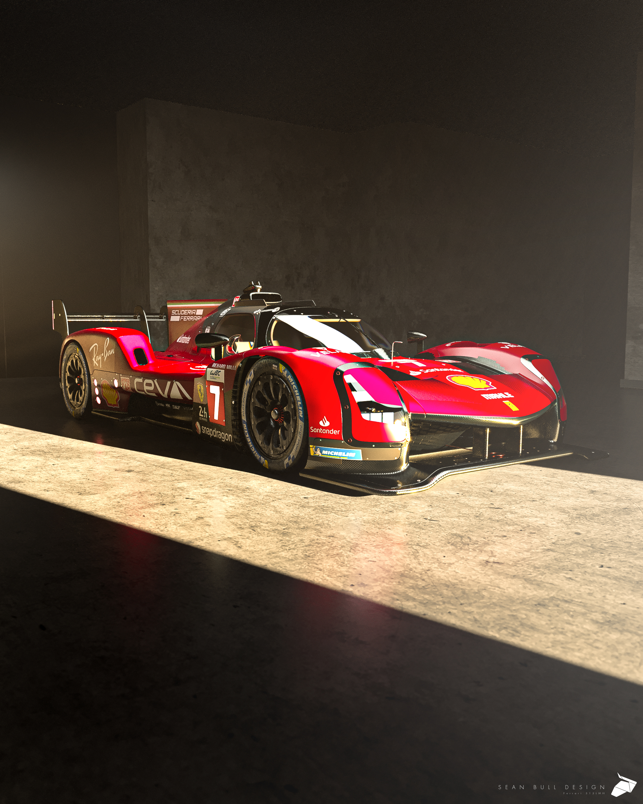 Sean Bull Design - Ferrari Cavallino Rampante Camo Livery: Le Mans Hypercar  Concept