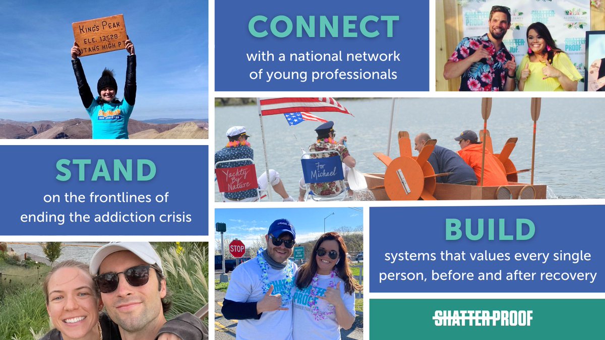 ShatterproofHQ's tweet photo. Between 25-41? Ready to activate against the addiction crisis? Become part of a national network empowering young professionals to be the force that moves federal, state, and local change.

📣 Apply to join the Shatterproof Junior Council today: https://t.co/uqukJ0DtQP https://t.co/XaJjk42cez