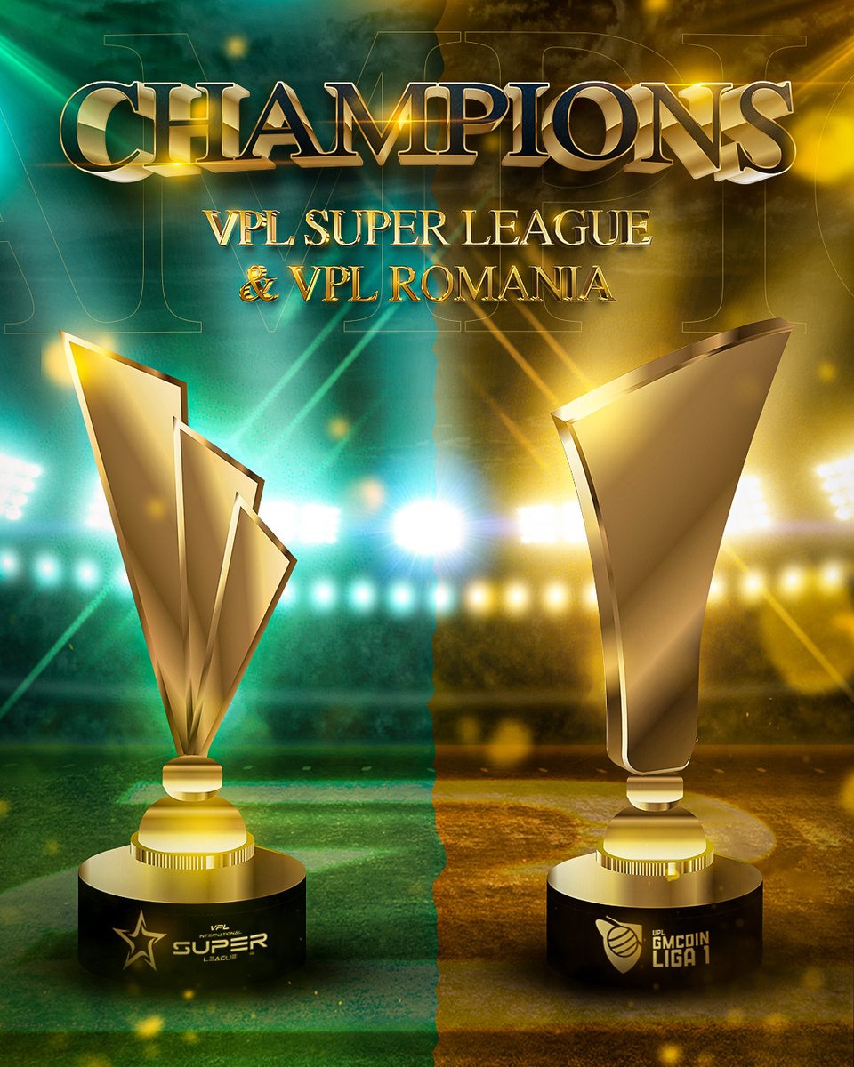 hyperspiritro's tweet photo. 🏆 Winners VPL SUPER LIGA 2022
@VPLglobal 
🏆 Winners VPL ROMANIA 2022
@VPLROMANIA 

What more can we say about last night? We will just let the trophies speak for themselves #championsofeurope

🦾You may be strong but we are stronger🧡🖤 
#zeal22 #winners #proclubs #thebestteam https://t.co/ePg2AxENaY