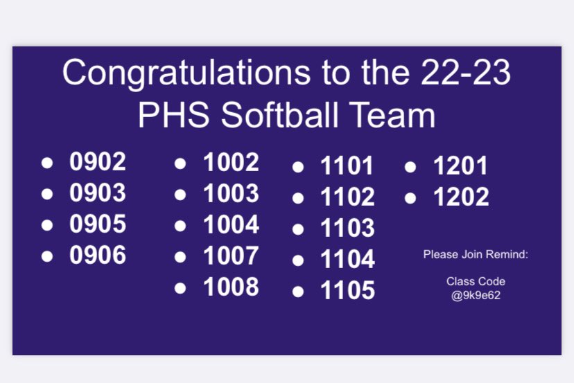 PHS_Softball_'s tweet photo. Time to go back to work! Congrats Ladies, please join remind asap! https://t.co/GUt35jAkmx