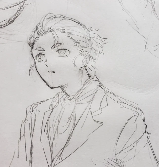 最近描く度に先生の顔変わる………… 
