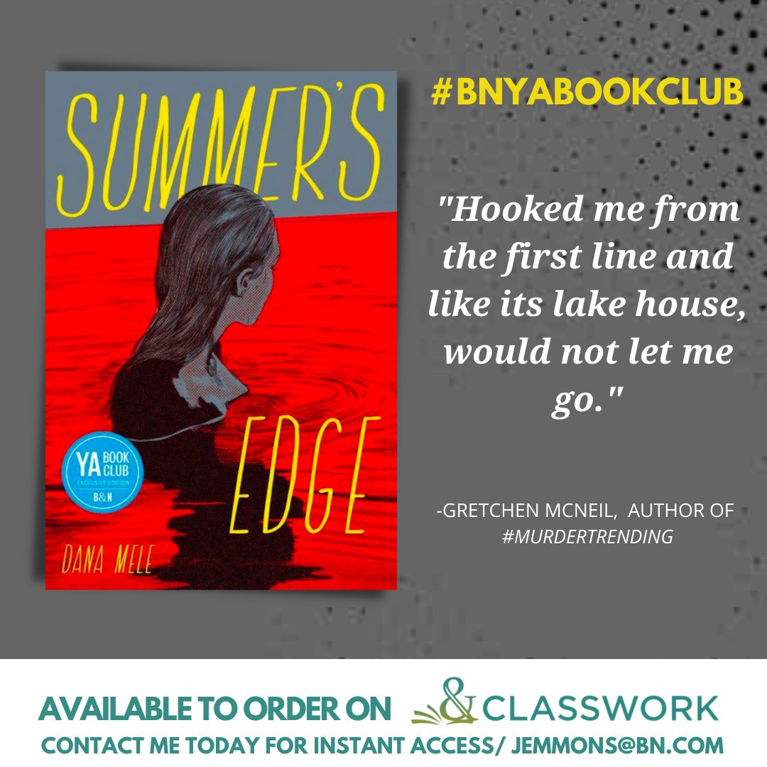 Our new #BNYABOOKCLUB Pick! I Know What You Did Last Summer meets The Haunting of Hill House in this atmospheric, eerie teen thriller following an estranged group of friends being haunted by their friend who died last summer. @DanaMeleBooks @ElkhartSchools @SouthBendCSC