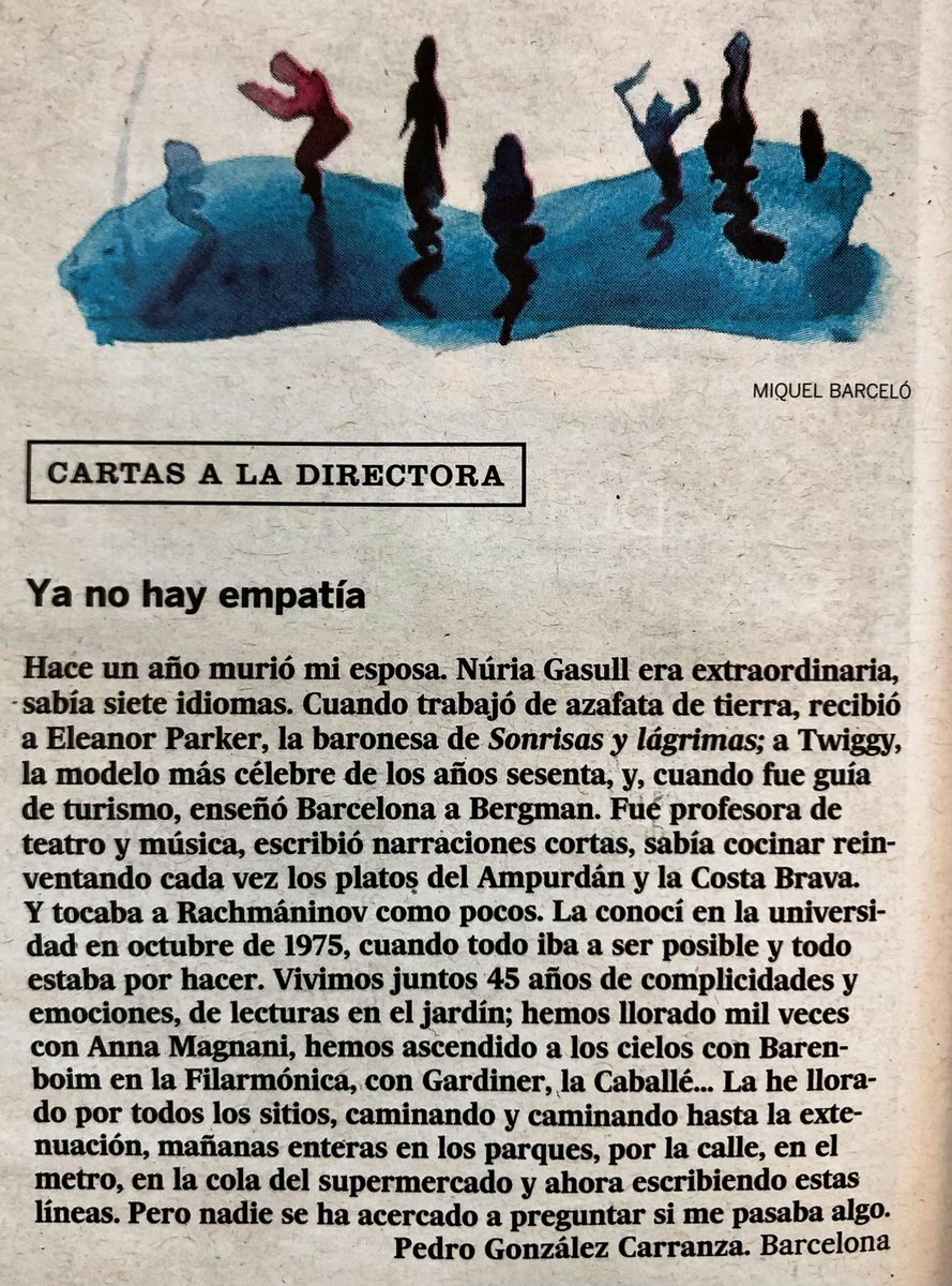 La vida en una carta a la directora de <a href="/el_pais/">EL PAÍS</a>. 💔