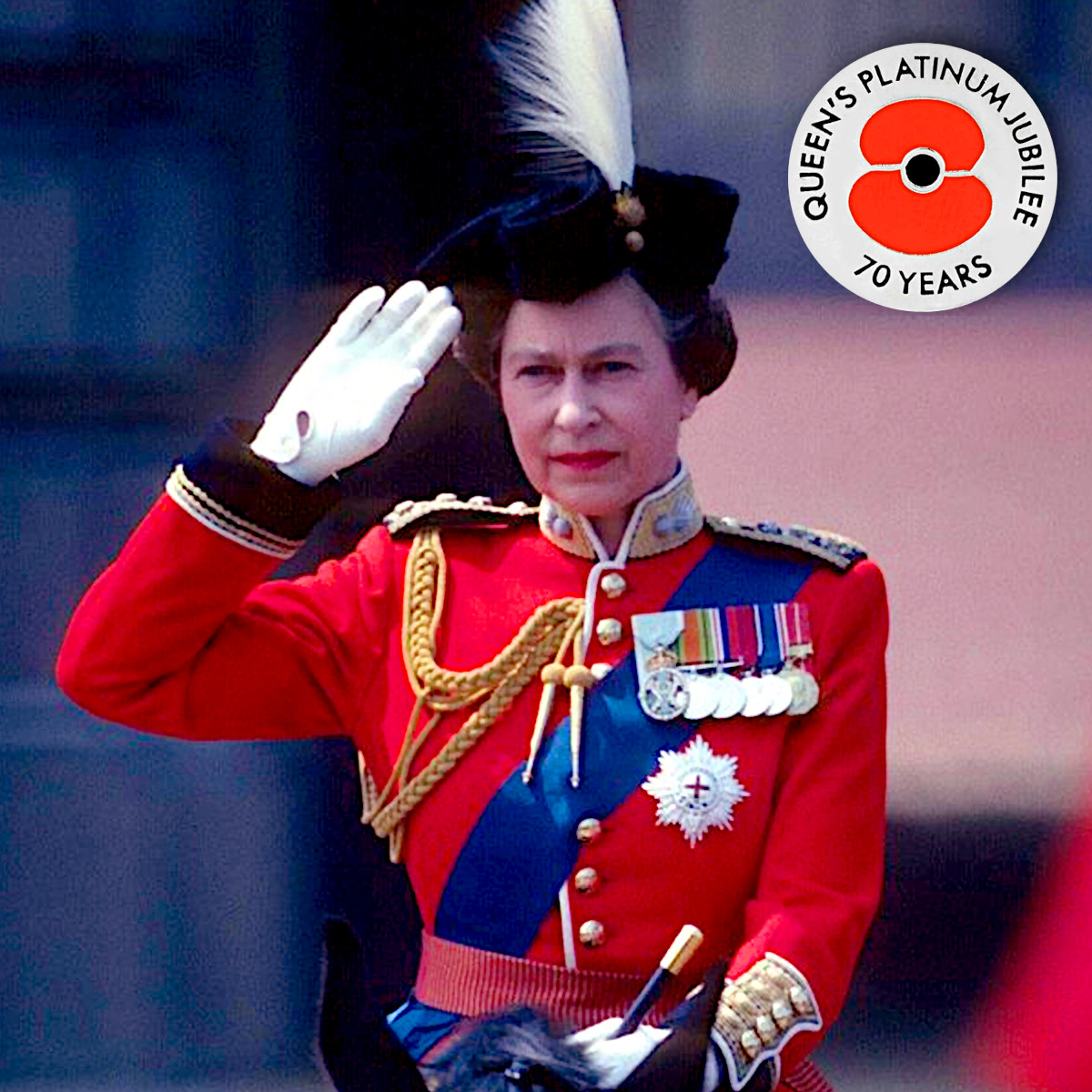 Our heartfelt gratitude to Her Majesty, the patron of the <a href="/PoppyLegion/">Royal British Legion</a>, for her loyal service and her resolute dedication to the #ArmedForces community 🎉🇬🇧
Long live the Queen!💜

#PlatinumJubilee #HM70 #Henley #PoppyAppeal #PlatinumJubilee2022 #Duty #QueenElizabeth #RoyalFamily