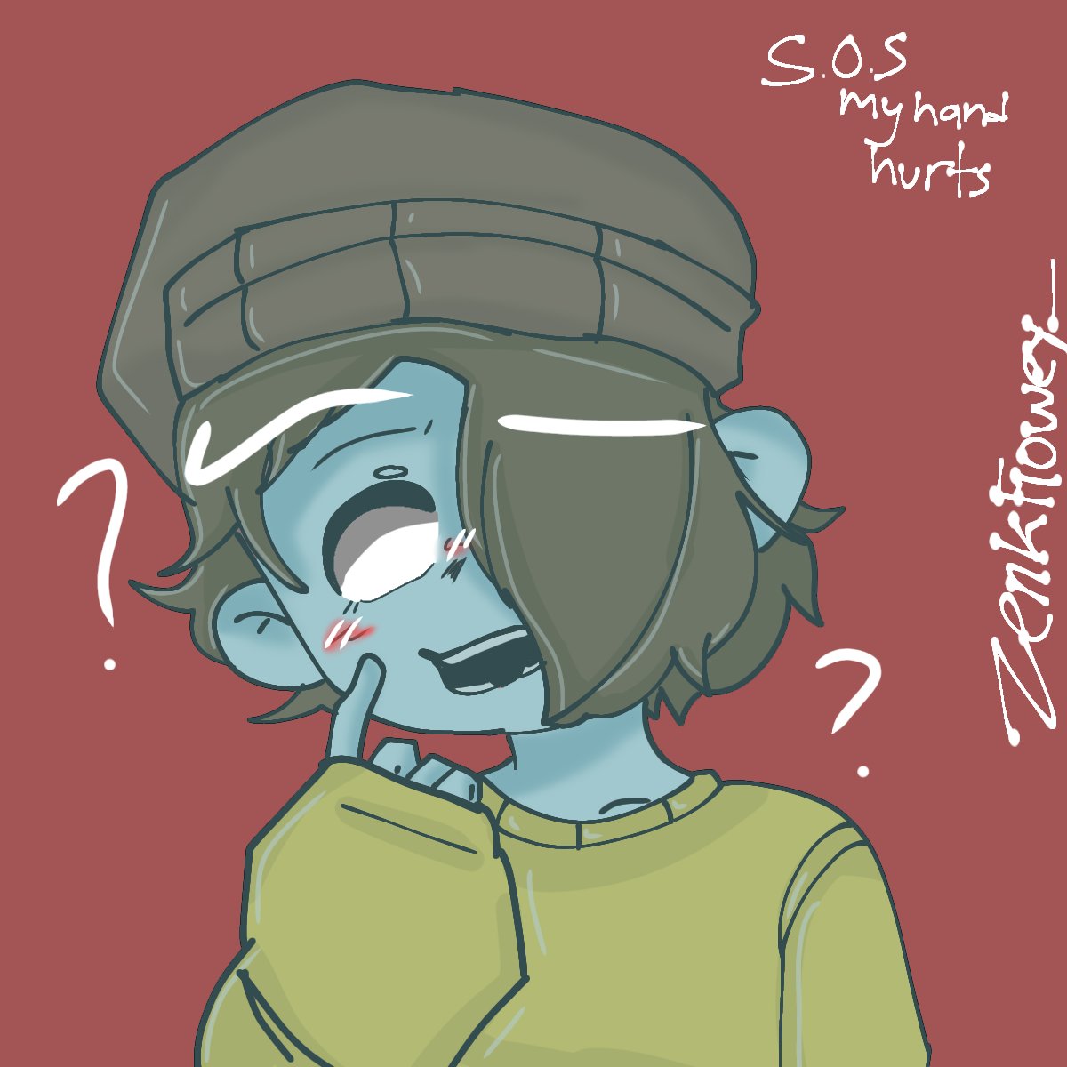 ZenkoFlowey_'s tweet image. The Revivebur still on progress while waiting have ghosty 
Wilbur: What are doing Phil?
#dsmpfanart #wilbursootfanart #ghostburfanart My hand  TvT