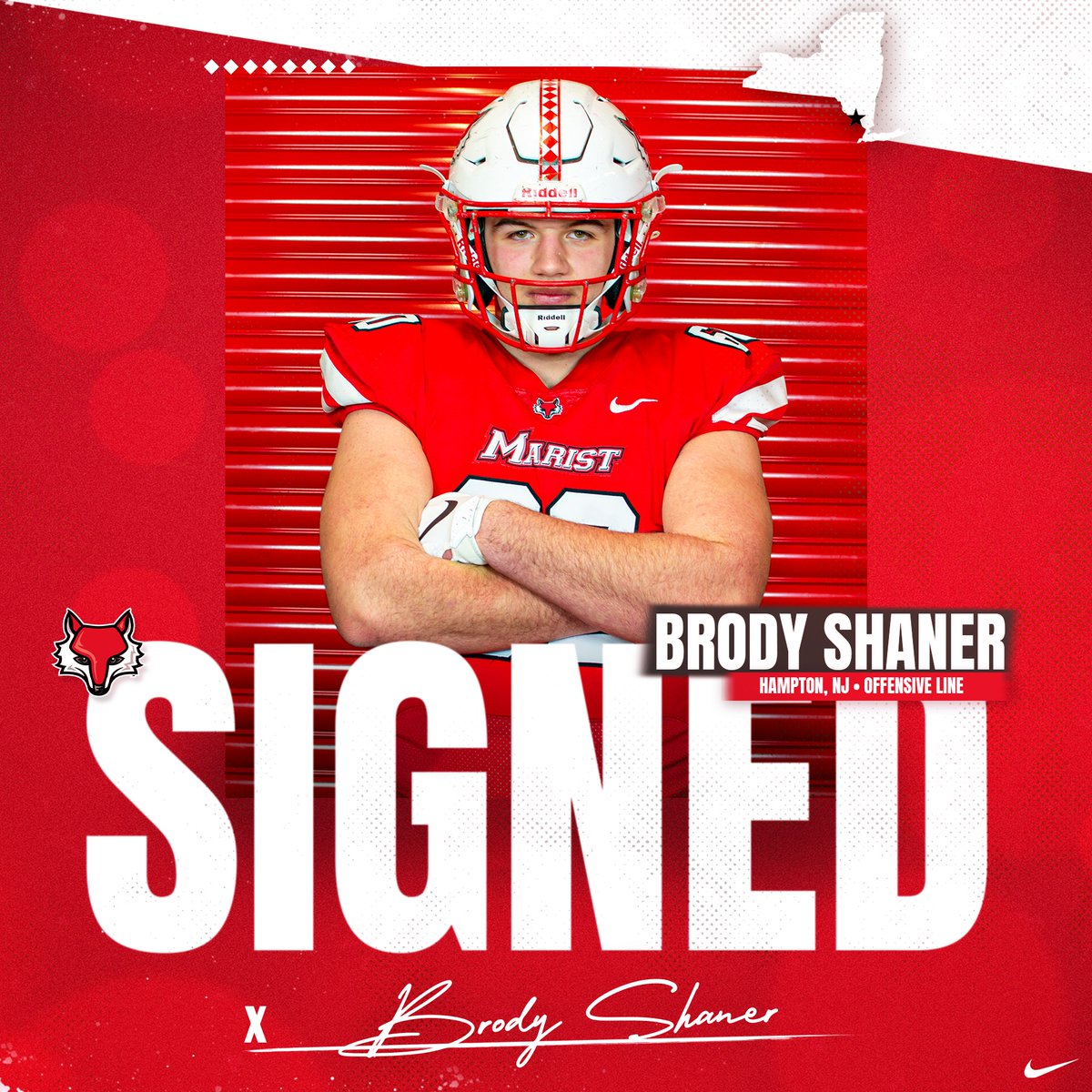 From Hampton, New Jersey - welcome offensive lineman Brody Shaner!

#GoRedFoxes #DefendTheDen