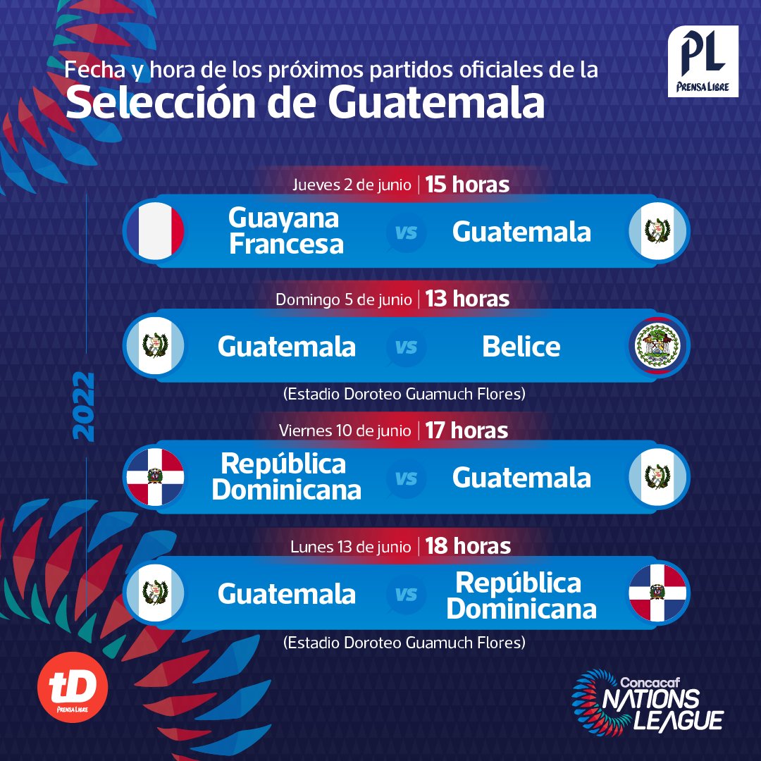 Prensa Libre on Twitter "¡Hoy juega la Selección Nacional! Este es el