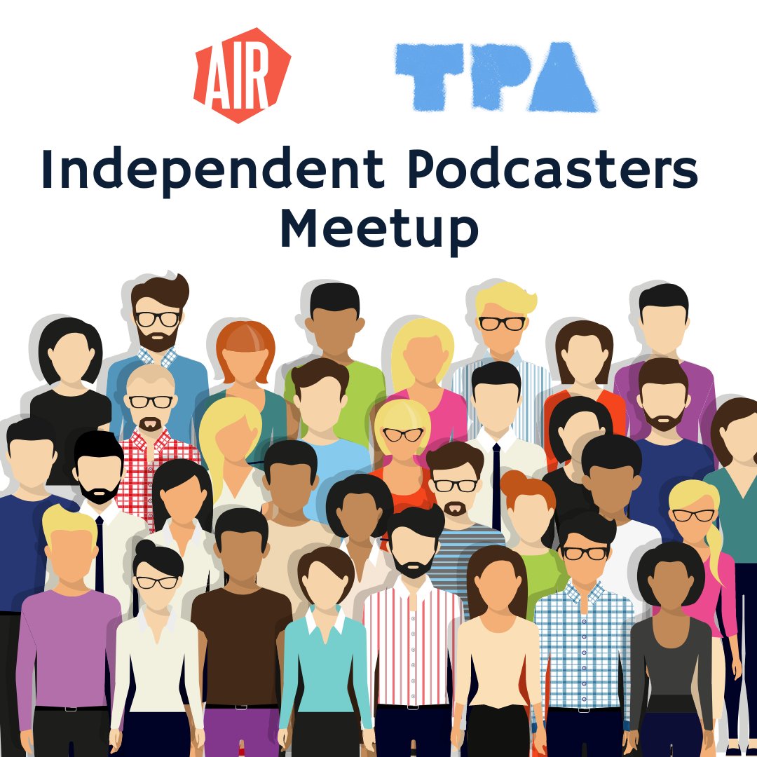 AIRmedia's tweet photo. An opportunity to meet other independent podcasters for potential collaboration, cross-promotion opportunities &amp; building a community of support.

*for AIR &amp; @podcastacademy members only*

🗓️ Thursday 6/9 at 4-5:30pm PT / 7-8:30pm ET

https://t.co/RaokD1d2FY https://t.co/NBB1BWc5Hd
