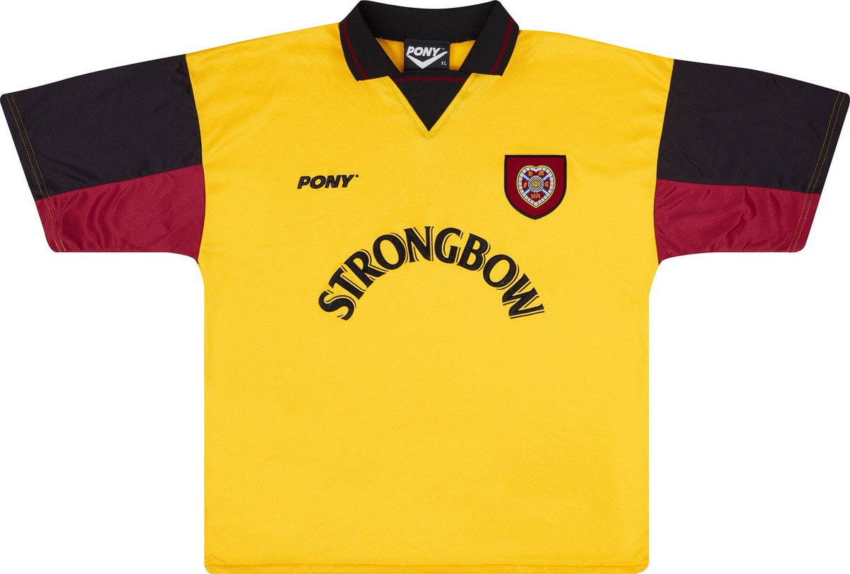 Nostalgic_HMFC's tweet photo. This is our next retro strip jambos 

What we saying ?? 

Will be on sale next week ⏰ https://t.co/xrCAiJdRgI