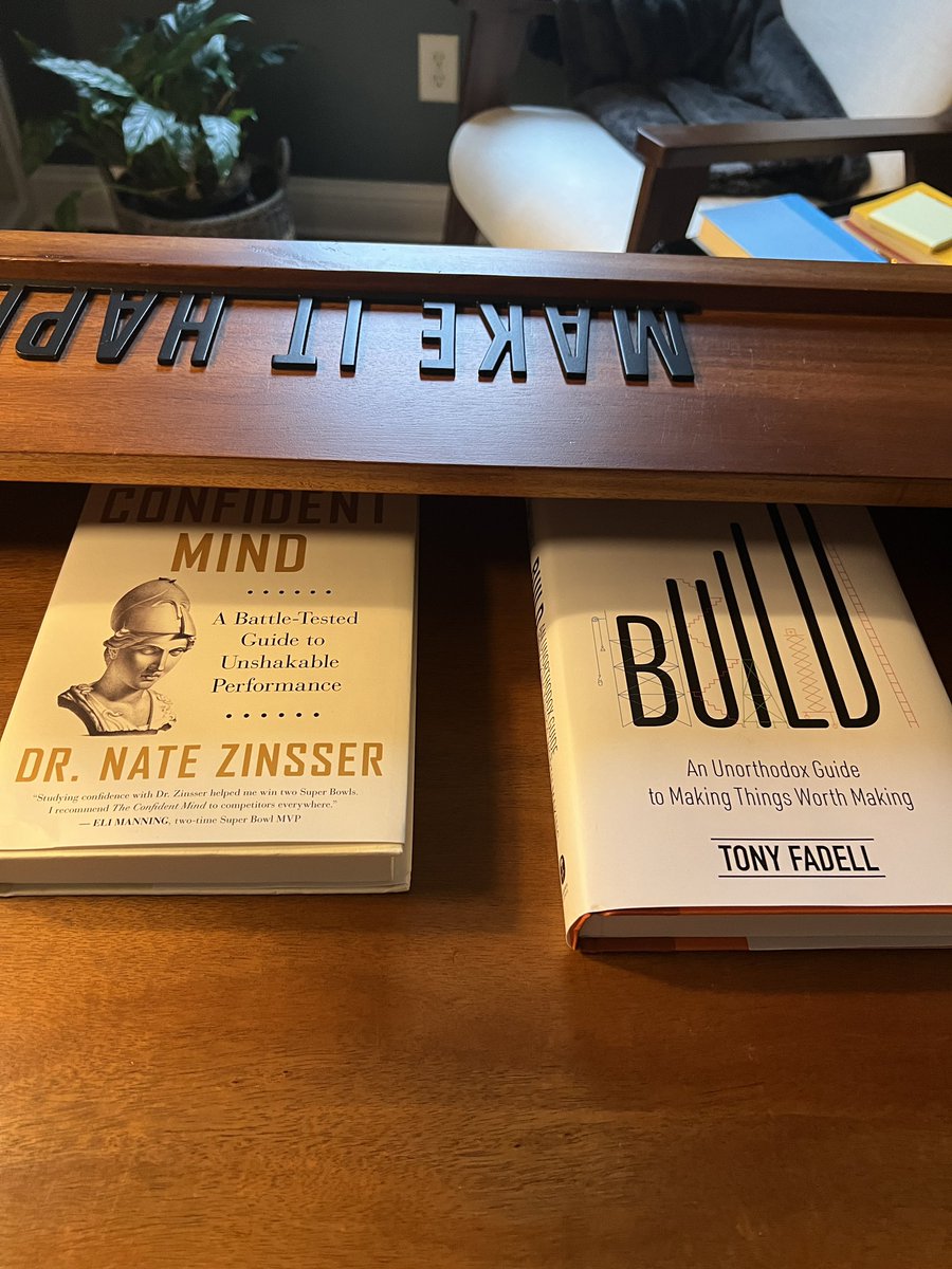 grantglas's tweet photo. There’s a book in every spot I think at home &amp; work. Where do you keep your books? @JamesClear makes a great point: To change habits make the positive change part of your physical environment. https://t.co/VGCaymPPTb
