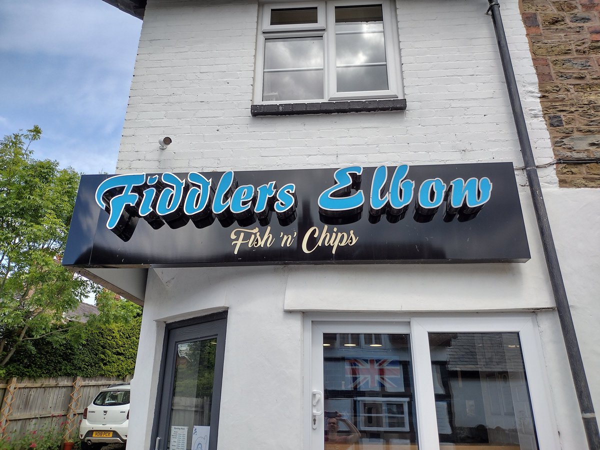 Tim Thorlby (@timthorlby) on Twitter photo Best fish 'n' chips for years! The <a href="/Fiddlers_Elbow/">Fiddlers Elbow</a> in Leintwardine, near Ludlow. Also, everything is #glutenfree! Best fish 'n' chips for years! The <a href="/Fiddlers_Elbow/">Fiddlers Elbow</a> in Leintwardine, near Ludlow. Also, everything is #glutenfree!