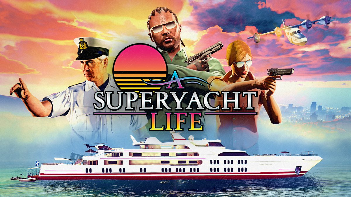 RockstarGames's tweet photo. Stake your claim on the high seas — complete A Superyacht Life missions to earn a bounteous haul of 4X GTA$ and RP.

Plus, get three additional GTA$100K bonuses this week — one each for completing Salvage, Icebreaker, and D-Day: https://t.co/cOqI8falRR https://t.co/NRaZ1sV3Xu