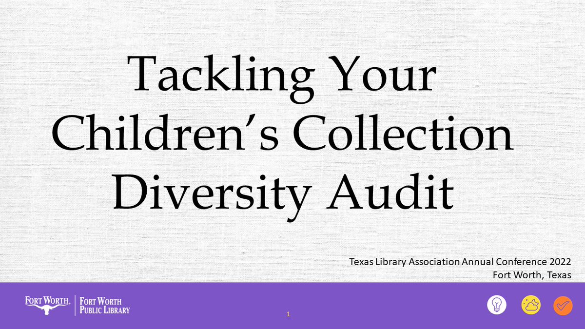 sljournal's tweet photo. Tackling Your Children’s Collection Diversity Audit, a TLA presentation recap from Teen Librarian Toolbox
https://t.co/N5fx3mdm9M https://t.co/kPyE7srA0W
