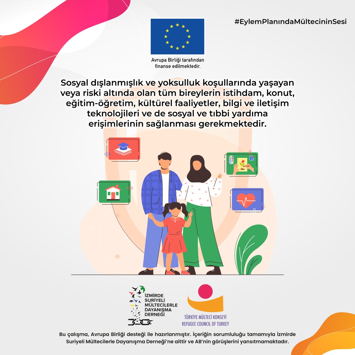 #EylemPlanındaMültecilerinSesi 
<a href="/igam_igamder/">İltica ve Göç Araştırmaları Merkezi (İGAM)</a> <a href="/MulteciKonseyi/">Türkiye Mülteci Konseyi-Refugee Council of Turkey</a> <a href="/ProtectHRD_EU/">ProtectDefenders.eu</a> <a href="/GAR_Dernek/">Göç Araştırmaları Derneği | GAR</a> <a href="/multeci_kadin/">İzmirde Mülteci Kadın Meclisi</a> <a href="/multeciagi35/">İzmir Mülteci Çalışmaları Ağı</a> <a href="/izmirbld/">İzmir Büyükşehir Belediyesi</a> #kentseladalet #insanhaklarıkenti