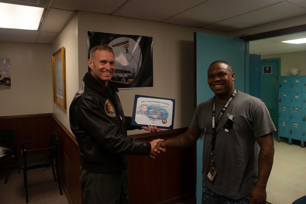 stennis74's tweet photo. We are excited to highlight Mr. Montrell Barbine, from Newport News, Virginia, as our Civilian Warfighter of the Week! We appreciate all the hard work he has done for the Stennis! #LookAhead #StayAhead https://t.co/qQ4m23lQ91