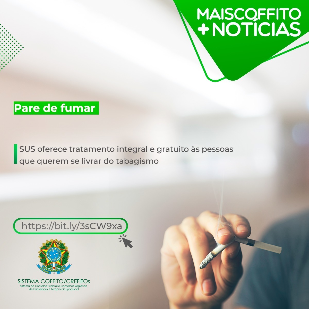 Coffito's tweet photo. SUS oferece tratamento integral e gratuito às pessoas que querem se livrar do tabagismo

https://t.co/zH5PELXC3F

#coffito https://t.co/CcWGhQM3XN