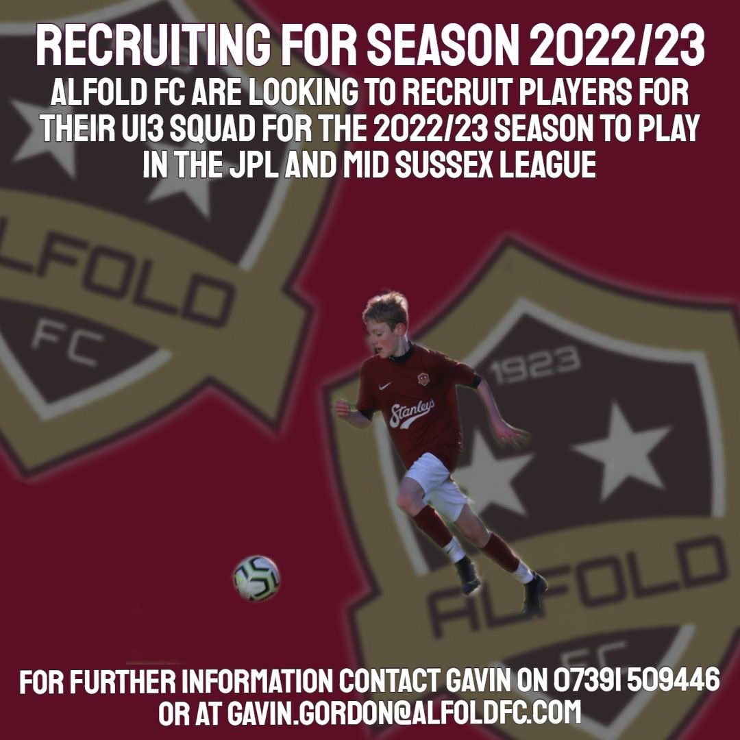 Under 13s for 2022/23 season