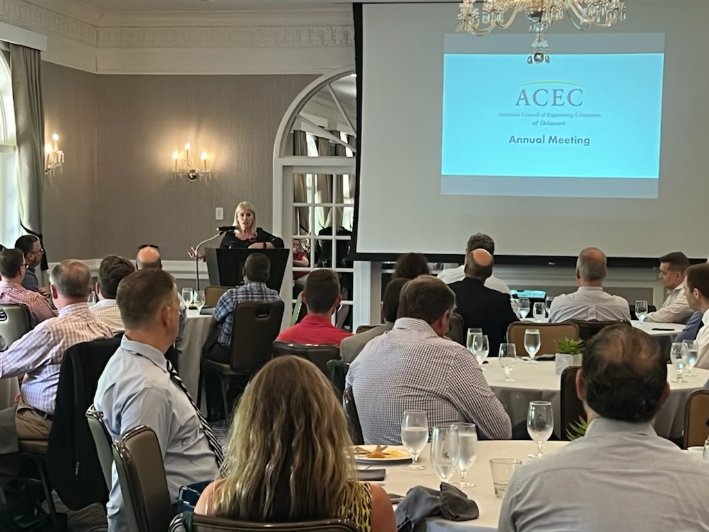 ACEC_Delaware's tweet photo. Thank you to everyone who attended yesterdays luncheon! We'd like to give a special thanks to our featured speaker, @NicolePoore12 , for joining us to speak about her role on the Joint Capital Improvement Committee and how it relates to the engineering industry. https://t.co/XXfTkEz9Pi