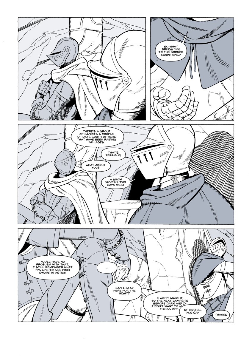 A Chance Encounter (1/2) - a short comic about knights and relationships