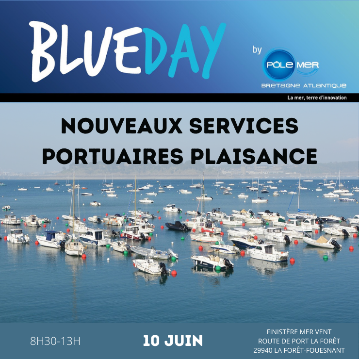 📣⚓️ J-7 #BlueDay NOUVEAUX SERVICES PORTUAIRES PLAISANCE

Nouvelles pratiques – Attractivité – Investissements – Innovations – Plan de relance

📅 10 Juin 2022
⏱️8h30-13h
📍dans les locaux de <a href="/FinistMerVent/">Finistère Mer Vent</a>

👇Inscrivez-vous !
lnkd.in/e7Erayt8
