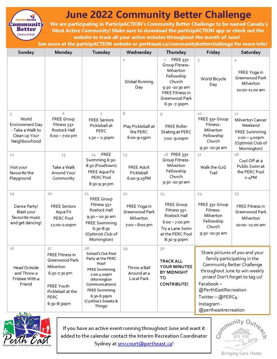 Perth East Recreation tweet media