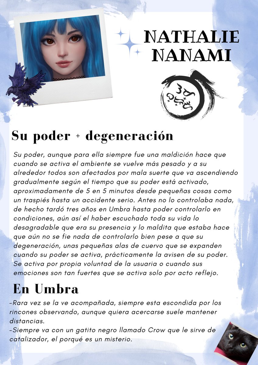 AnotherJoestar's tweet photo. 🖤•Nathalie Nanami (RAVEN) en Umbra•🖤

Dejo por aquí mi #ADOMsona, tenía muchas ganas de meter a mi niña en el universo de #ADOM, lo que dolió escribir la parte de Liam <\3 Quizá en un futuro la desarrolle más a-
#AmordeOtroMundo https://t.co/29yfjKoJu3